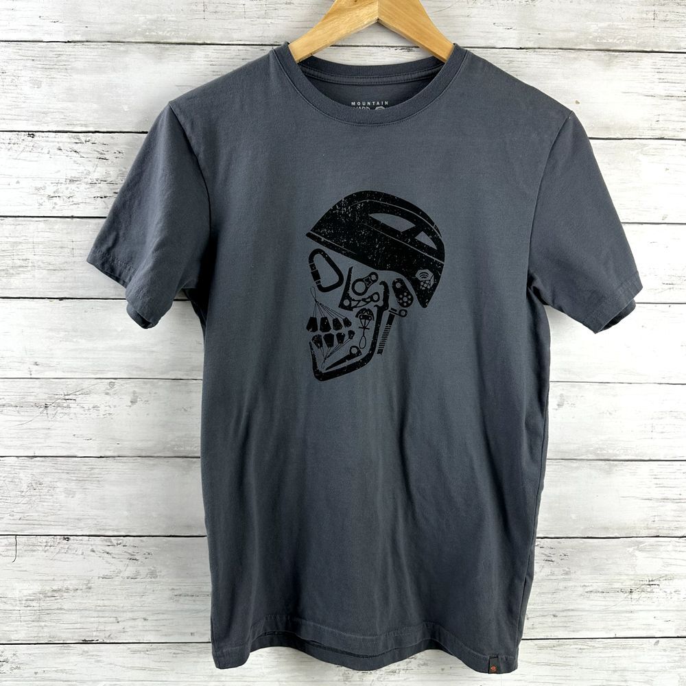 Mountain Hardware Adult Men's Small Gray Outdoor Nature T Shirt Skull